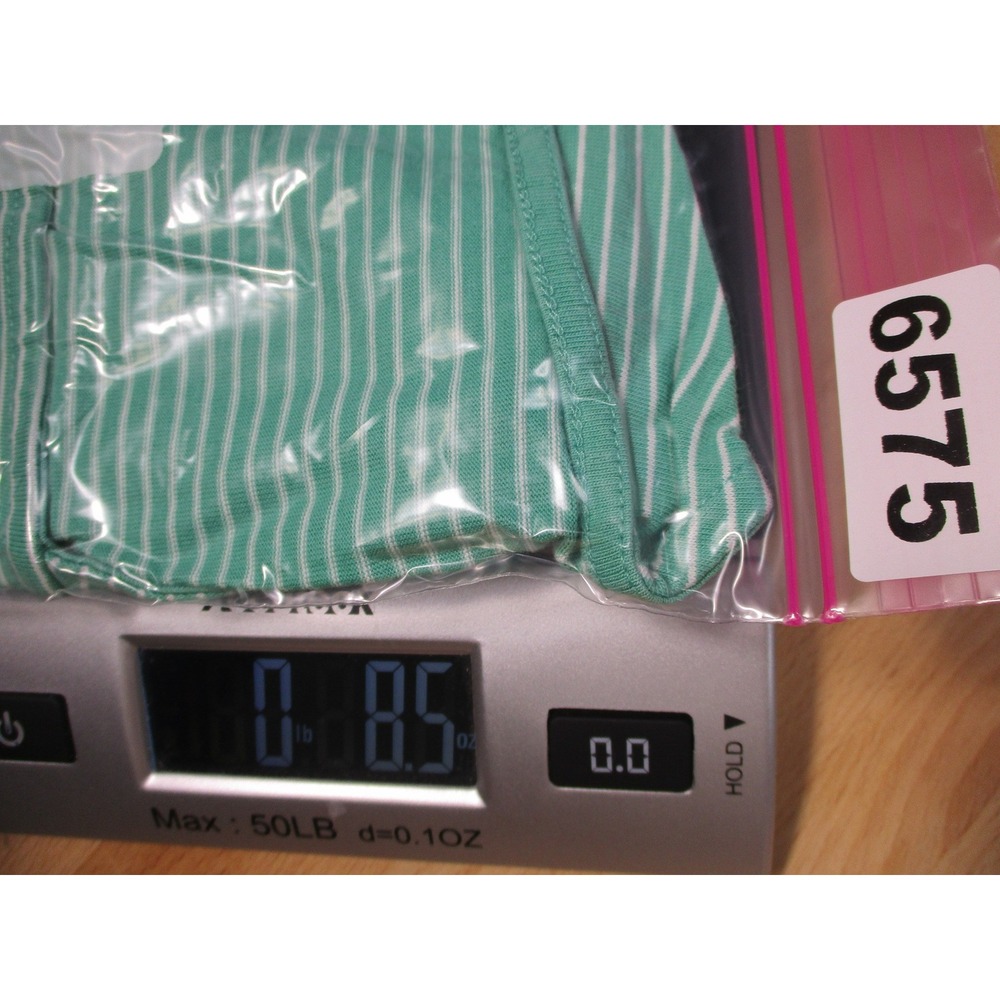 Lands‎ End Womens 3X Green White Striped Square Neck Cotton T-Shirt 67510163411 - Picture 10 of 10